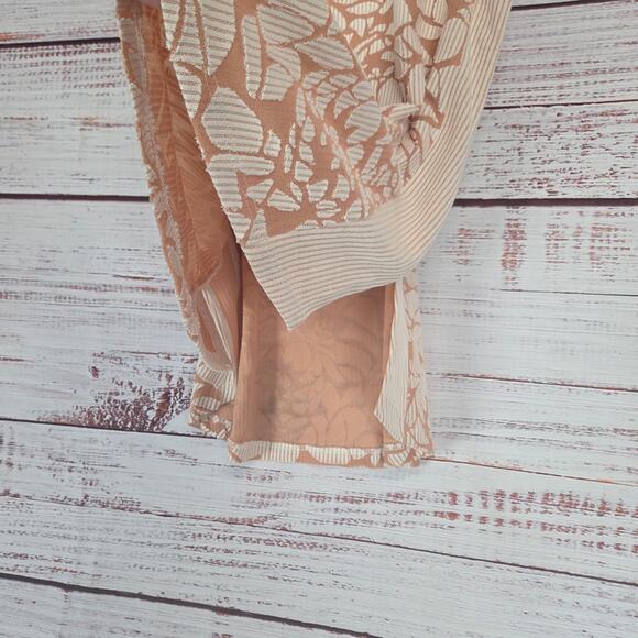 Anthropologie Meadow Rue Sleeveless Rose Turtleneck Top M Lightweight Stretchy - Picture 7 of 14